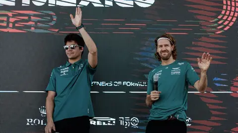 Gran Premio de México: Sebastian Vettel llegó con un pastel para el cumpleaños de Stroll