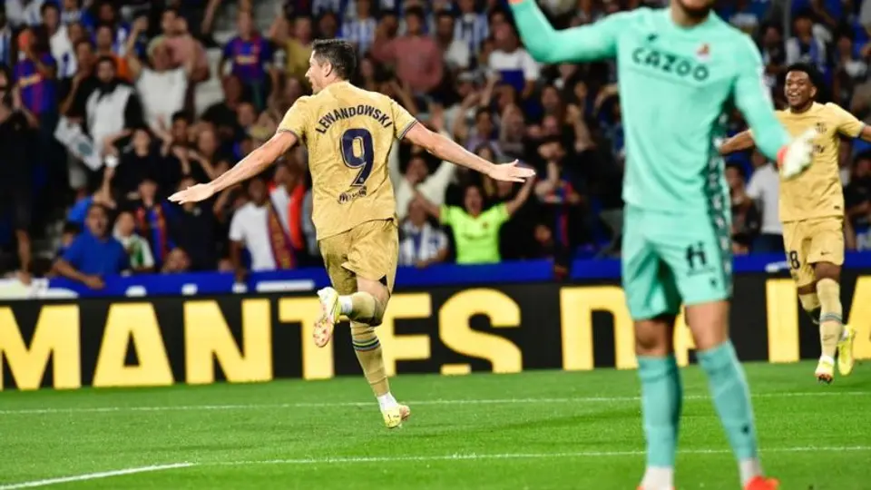 Barcelona: Lewandowski firmó su primer gol en La Liga en menos de un minuto