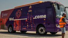 Qatar 2022: Pusieron a prueba flotilla de autobuses para el Mundial