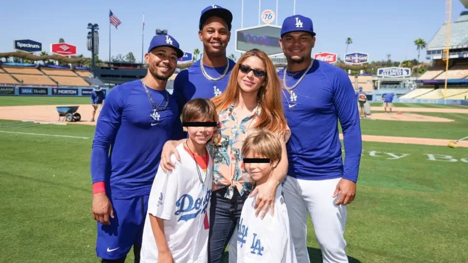 Shakira: Visitó a Los Ángeles Dodgers junto con sus hijos
