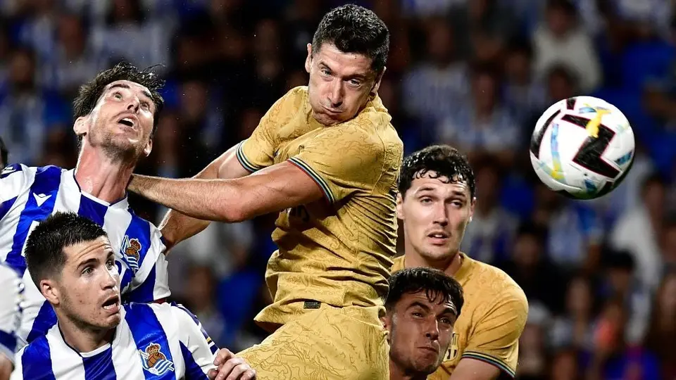 Barcelona: Goleó a la Real Sociedad con doblete de Lewandowski