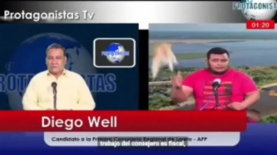 Perú: Gato cayó de un techo durante una entrevista en vivo