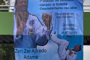 Alfredo Adame: Colgaron lona ofreciendo clases de karate en su vivienda