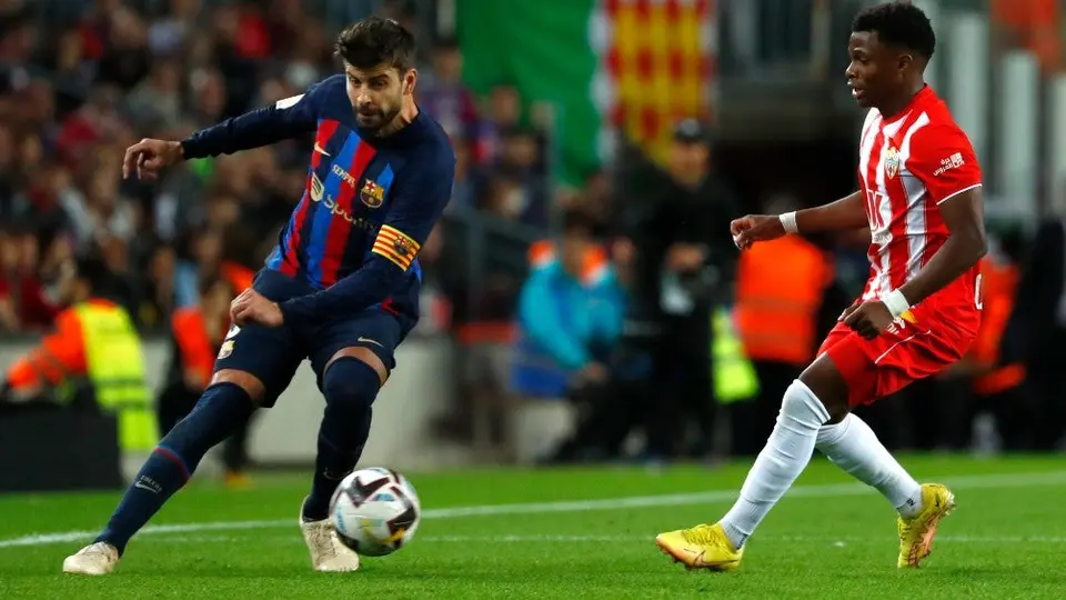 Barcelona: Piqué se despidió del futbol con victoria ante Almería; Lewandowski falló penalti