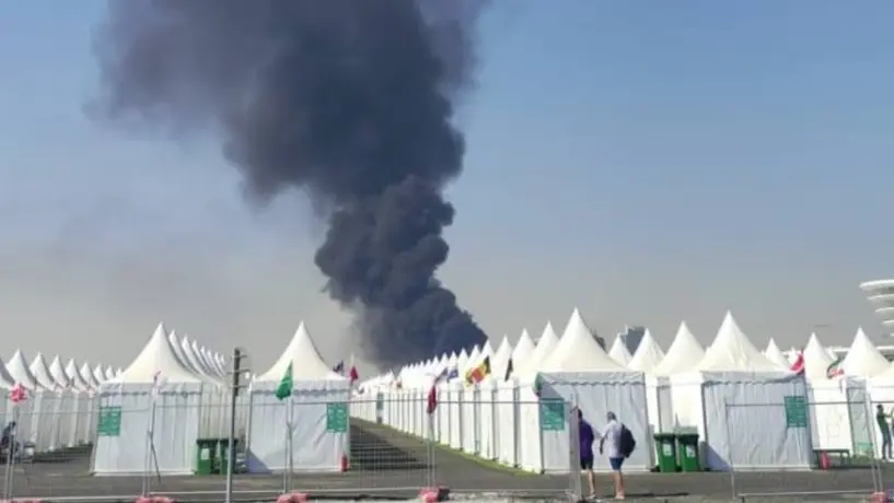 Qatar 2022: Se registró incendió cerca de una zona de fans en Qetaifan Island North