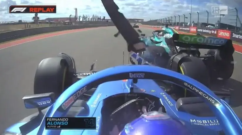 Fernando Alonso: Protagonizó fortísimo choque con Lance Stroll en el GP de Estados Unidos