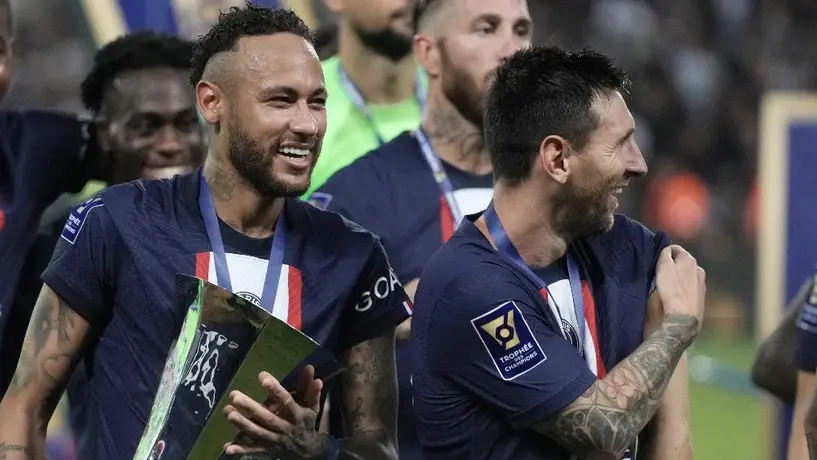 PSG: Lionel Messi y Neymar hacen gran ejercicio "de la mano"