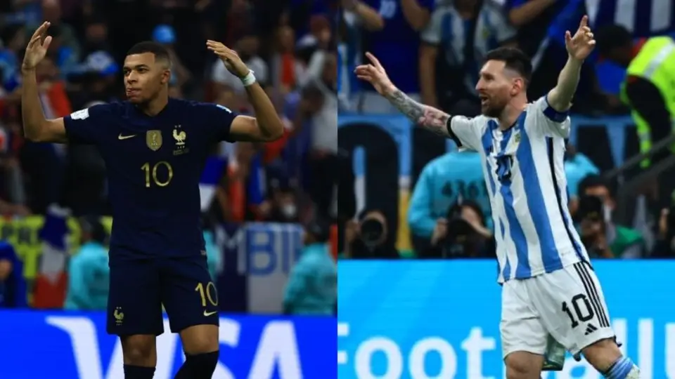Qatar 2022: Messi y Mbappé, empatados en cifra combinada de goles y asistencias