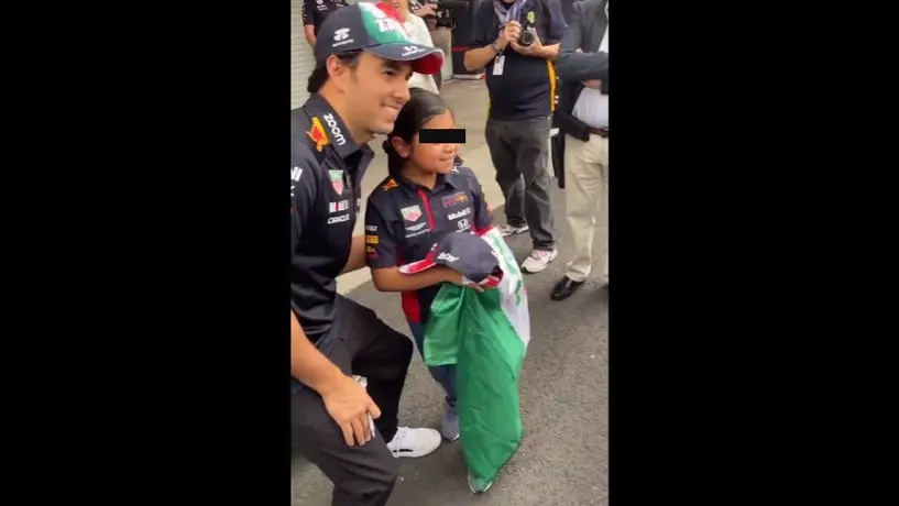 Checo Pérez: "Dios te bendiga", dijo niña al piloto en emotivo encuentro previo al GP de México
