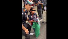 Checo Pérez: "Dios te bendiga", dijo niña al piloto en emotivo encuentro previo al GP de México
