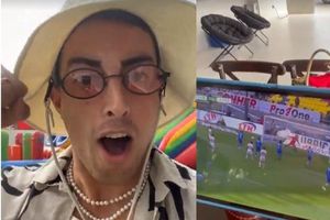 Rogelio Funes Mori: Celebró a lo grande gol de su hermano ante Toluca