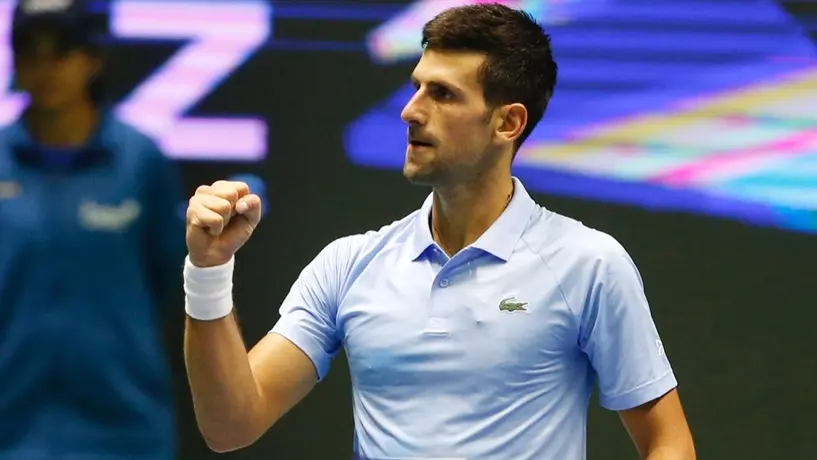 Astana: Novak Djokovic avanzó a la Final por lesión de Medvedev