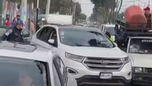 CDMX: Camioneta arrolló a policía y reportero afuera del panteón de San Nicolás Tolentino en Iztapalapa