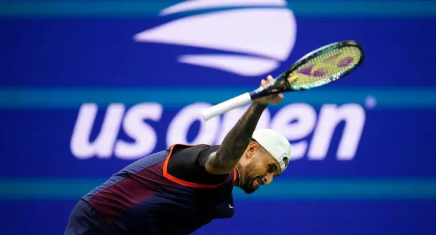 Nick Kyrgios: Se desquitó con sus raquetas tras caer en el US Open