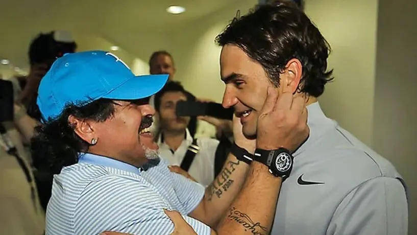 Roger Federer cuando recibió elogios de Maradona: ¡The Machine, qué bueno verte!,
