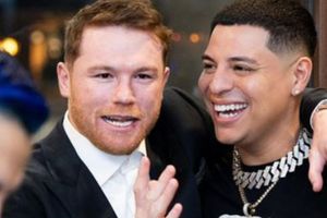 Afirman que Canelo Álvarez corrió a Grupo Firme y Carín León de los XV años de su hija