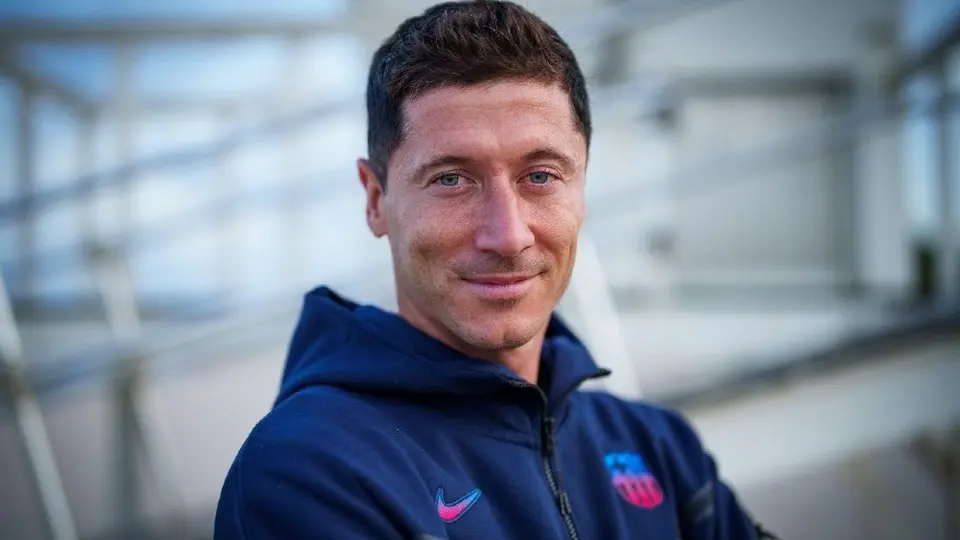 Robert Lewandowski llegó a Florida para incorporarse con el Barcelona