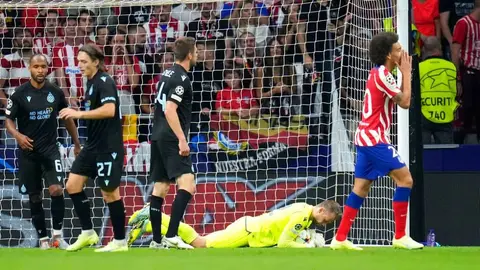 Champions League: Atlético de Madrid no pudo con Brujas en casa y se complica su pase a 8vos