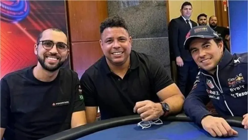 GP Brasil: Checo Pérez convivió con Ronaldo en evento de Red Bull
