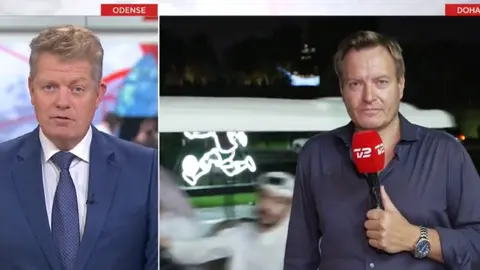 Qatar 2022: Seguridad interrumpió programa de tv danesa; amenazaron con destruir la cámara