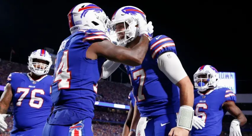 NFL: Bills humilló a los Titans con Josh Allen y Stefon Diggs inspirados