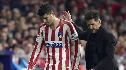 Atlético de Madrid: Se revela mala relación entre Cholo Simeone y Álvaro Morata