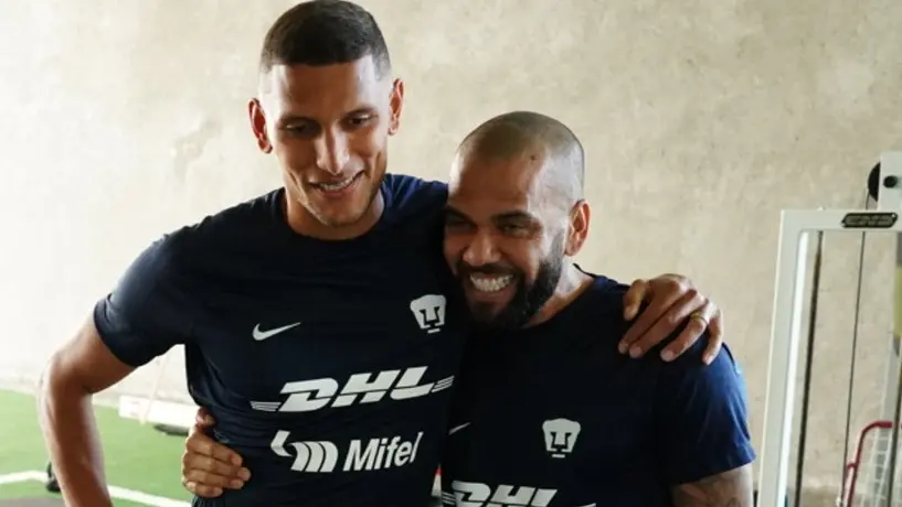 Dani Alves e Higor Meritao echaron taco al sur de la CDMX