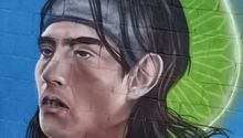 Carlos Acevedo recibió homenaje y plasman su rostro en un mural