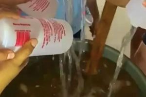 Aguas locas con alcohol etílico se hacen virales durante un Halloween