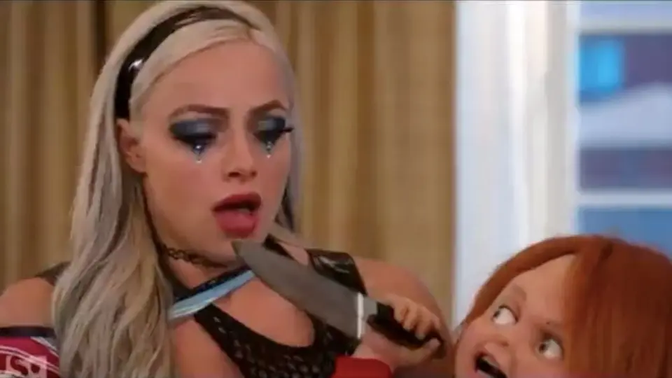 WWE: Liv Morgan fue 'asesinada' por Chucky en un cameo en la serie del "Muñeco Diablolico"