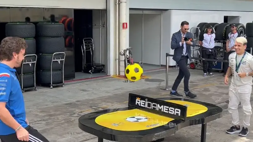 GP de Brasil: Soteldo, ex de Tigres, jugó una ‘reta’ con Fernando Alonso y Esteban Ocon