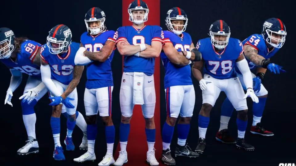 NFL: New York Giants presentó sus uniformes retro para la temporada 2022