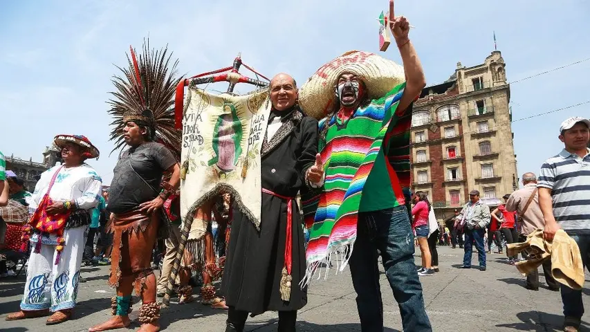 Afición de la Selección Mexicana observa partido del Mundial de Brasil 2014 en el Zócalo de la CDMX | IMAGO7