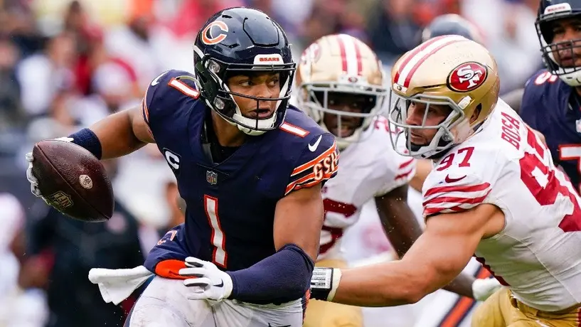 NFL: Chicago derrotó a San Francisco con pases de TD de Justin Fields