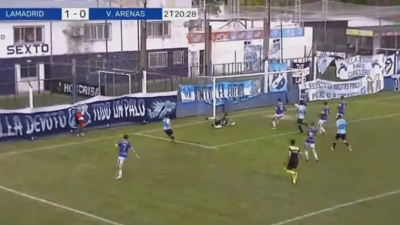 Video: Gol fantasma en el futbol argentino se hizo viral en redes