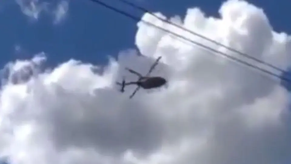 Tabasco: Se desplomó helicóptero de la Marina cerca de un jardín de niños