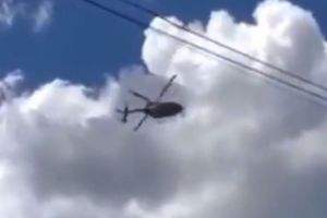 Tabasco: Se desplomó helicóptero de la Marina cerca de un jardín de niños