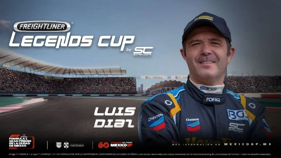 Luis 'Chapulín' Díaz participará en la Freightliner Legends Cup, parte del GP de México