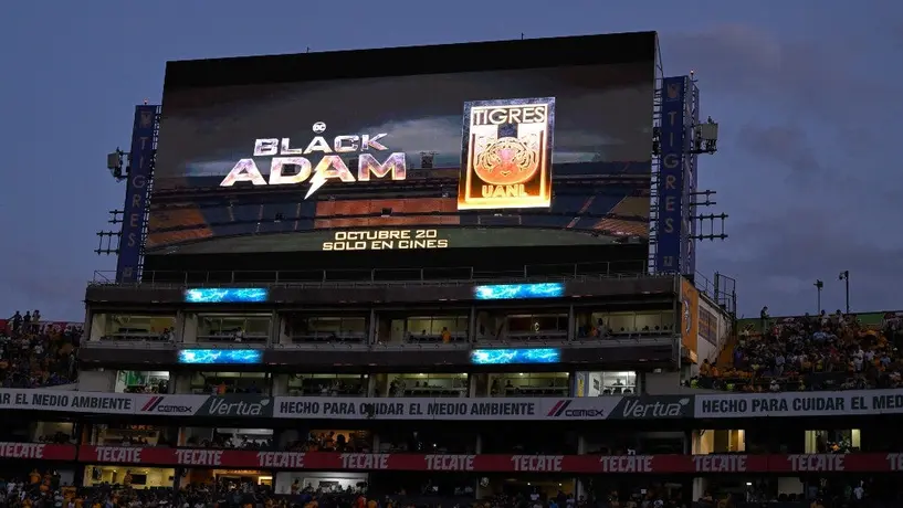 Tigres: Fracasó en su intento de promocionar 'Black Adam' con mosaico en el Volcán