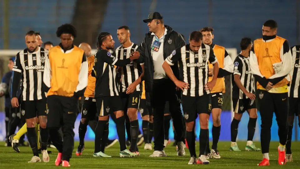 Jugadores de Atlético Mineiro en su partido ante Montevideo City Torque | AP