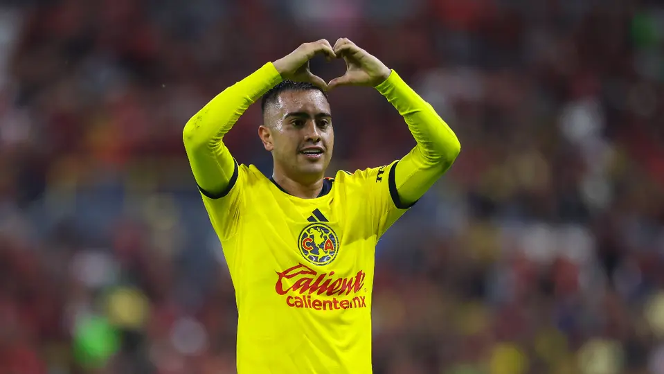 Erick 'Chiquito' Sánchez, jugador del América, en festejo de gol ante Atlas | MEXSPORT