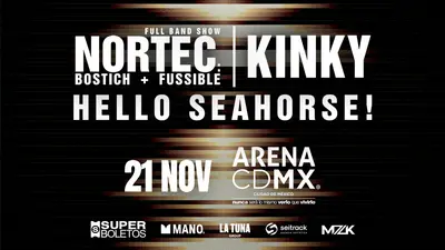 Nortec, Kinky y Hello Seahorse! darán concierto en la Arena CDMX