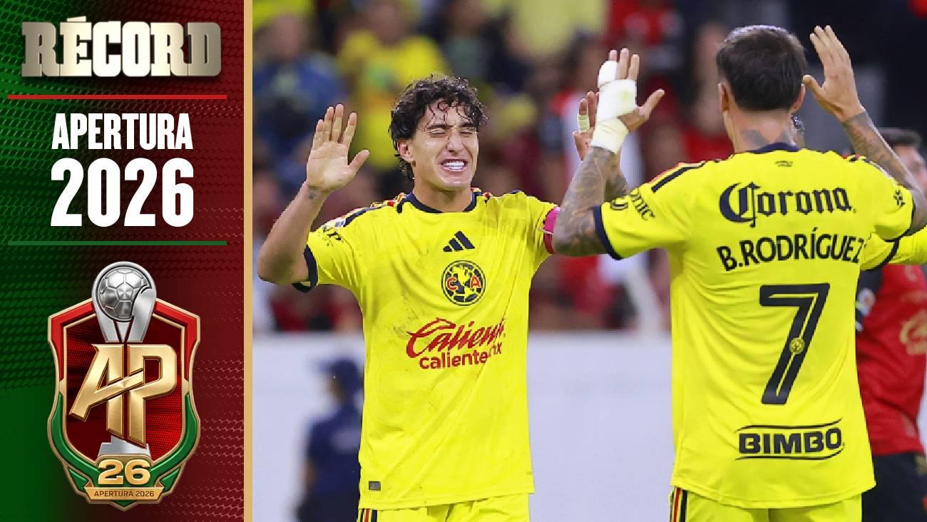 América lidera la Liga MX Apertura 2026; Chivas, Cruz Azul y Santos Laguna acechan, según Record.com.mx