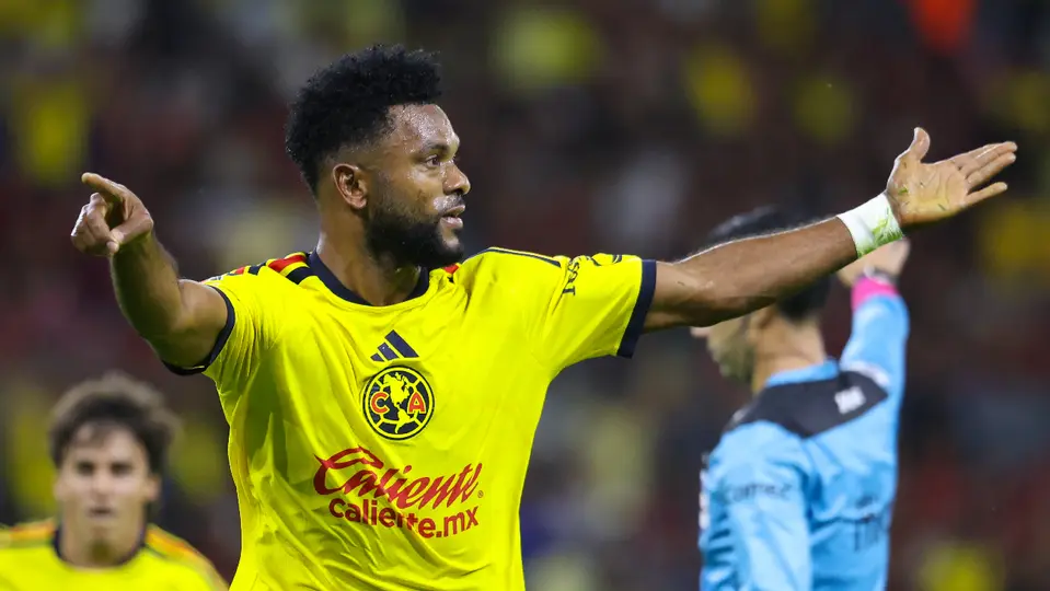 Miguel Borja, jugador del América, en festejo de gol ante Atlas | MEXSPORT