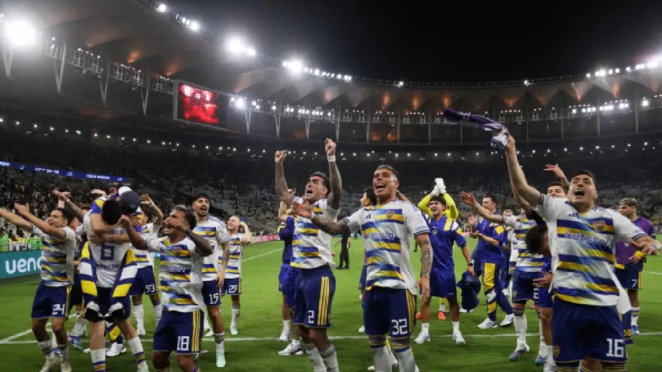 Jugadores de Boca Juniors celebrando pase a la Final de Copa Sudamericana | AP
