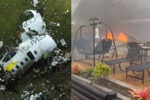 Avioneta se estrella en zona comercial de Brasil y deja varios muertos