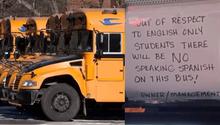 Conductor de bus escolar en Estados Unidos es suspendido por prohibir hablar español a niños