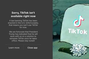 Oficialmente TikTok cierra temporalmente en Estados Unidos, 65 minutos antes de su prohibición