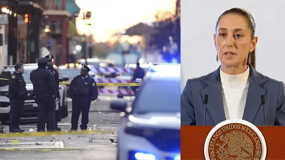 Claudia Sheinbaum lamenta la masacre en Nueva Orleans en la celebración de Año Nuevo