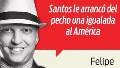 Santos le arrebató una igualada al América